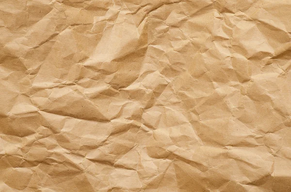 Crumbled brown paper background — Stock Photo, Image