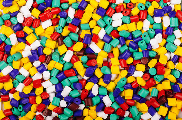 Plastic polymer granules