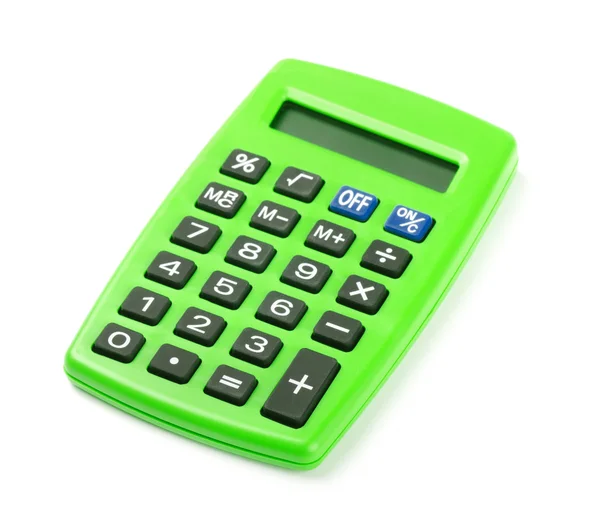 Green calculator — Stock Photo, Image