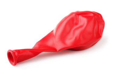 Sönük kırmızı lastik balon