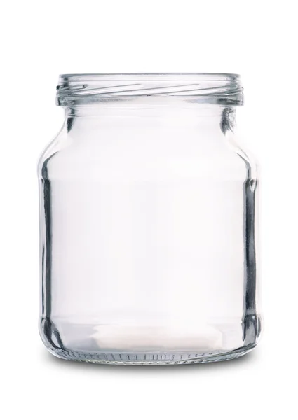 Pusty szklany słoik — Zdjęcie stockowe