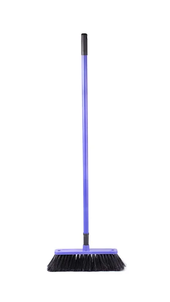 Blue plastic broom — Stock Photo, Image