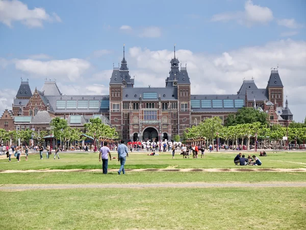 Pohled na Rijksmuseum Amsterdam — Stock fotografie