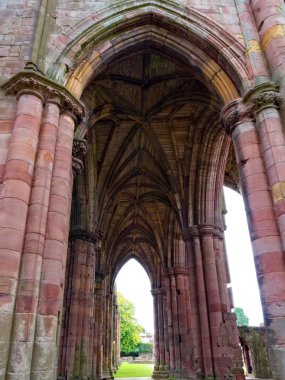 Melrose abbey, İskoçya