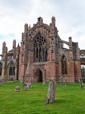 Melrose abbey, İskoçya