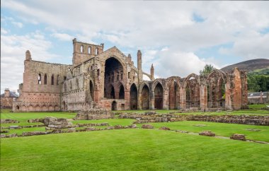 Melrose abbey, İskoçya