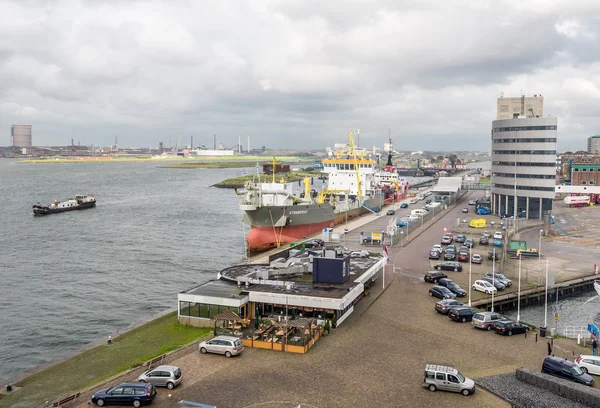 Hopper Draga kiadás, a harbor Ijmuiden. — Stock Fotó