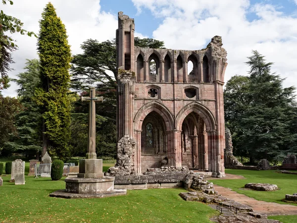 Dryburgh Abbey, skotský hranice — Stock fotografie