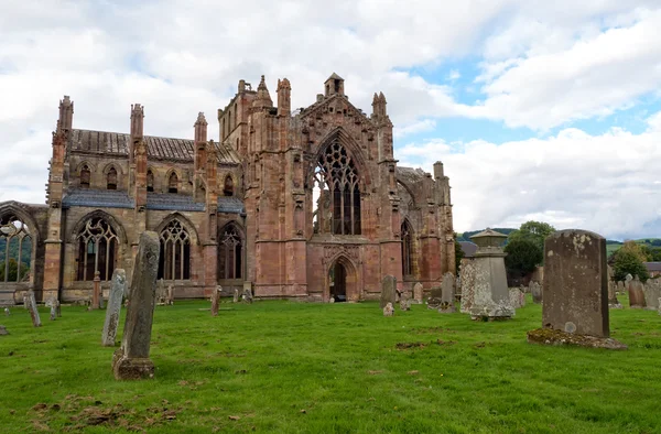 Melrose abbey, Skotsko — Stock fotografie