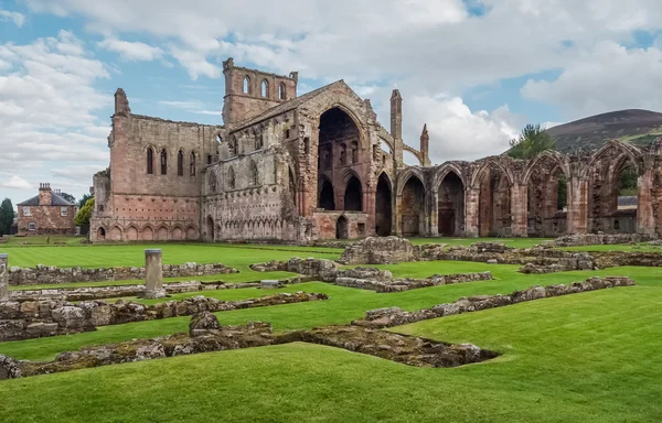 メルローズの大修道院、スコットランド — ストック写真