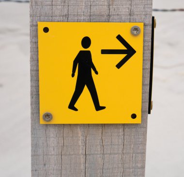 yayalar için işaret