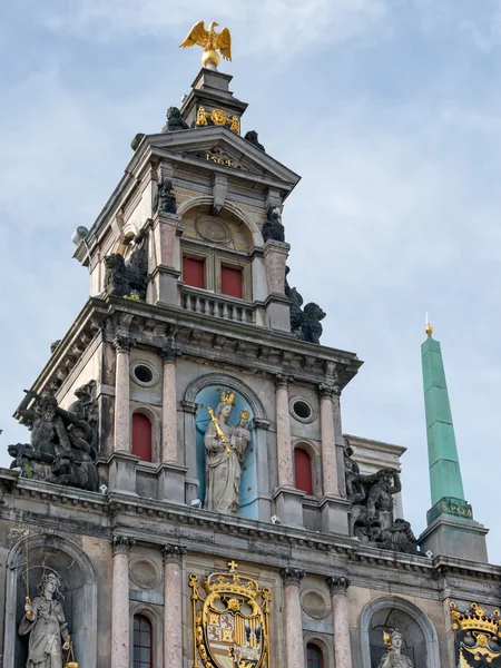 Deatil de la mairie d'Anvers — Photo
