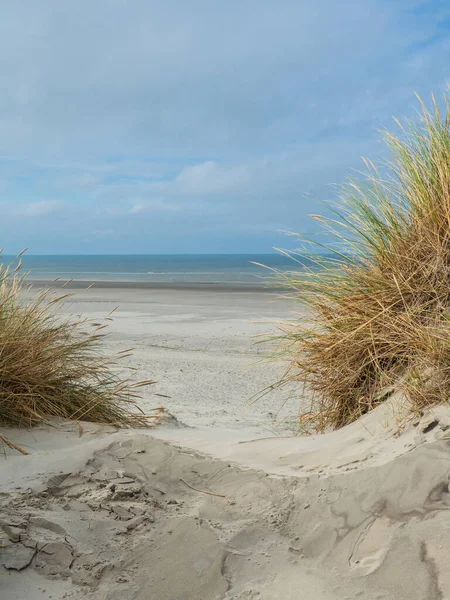 俯瞰荷兰阿姆兰的沙丘 — 图库照片