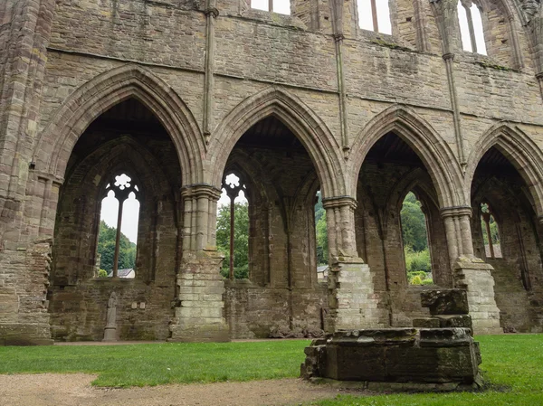 Ruines de l'abbaye de Tintern, ancienne église cistercienne du XIIe siècle — Photo