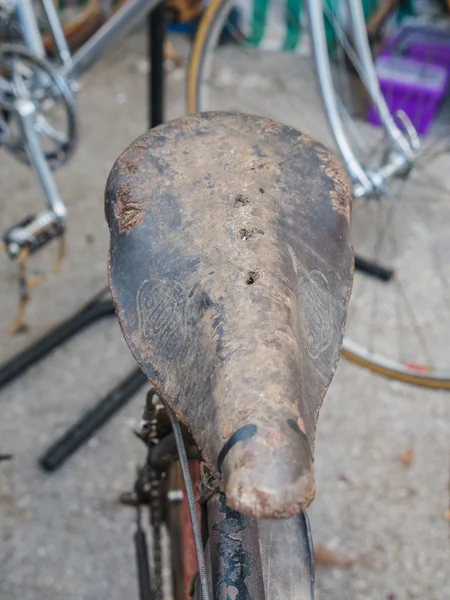 Vintage fietsen tentoongesteld op L'Eroica, Italië — Stockfoto