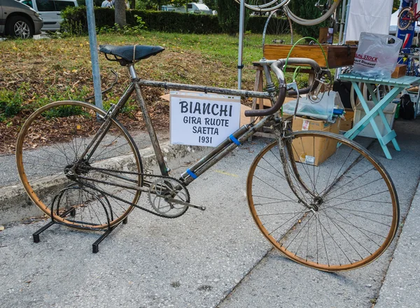 Bicicleta vintage expuesta en L 'Eroica, Italia — Foto de Stock