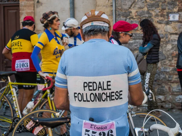 Participantes no identificados de L 'Eroica, Italia —  Fotos de Stock