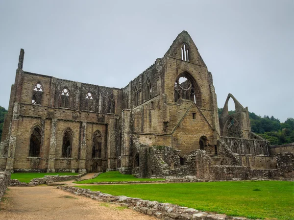 Ruins of Tintern Abbey, a former church in Wales — Stock Photo, Image