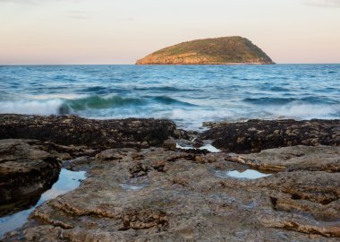 Martı Adası, Anglesey, North Wales güneş ayarı