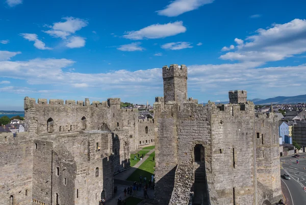 北威尔士卡那封城堡 — 图库照片