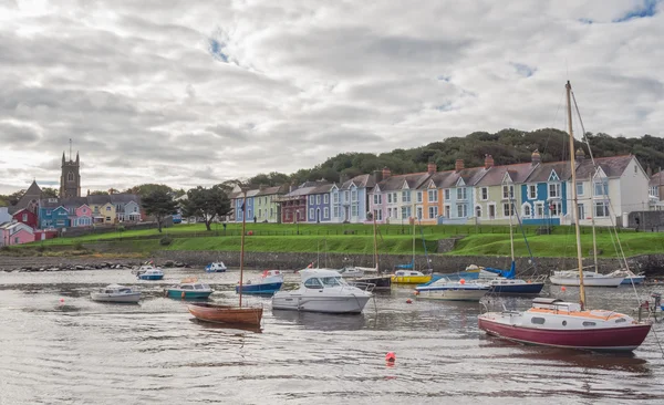 The harbour of the town of Aberaeron — Stock Photo, Image