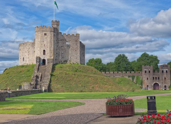 Het houden van Cardiff Castle, Wales — Stockfoto