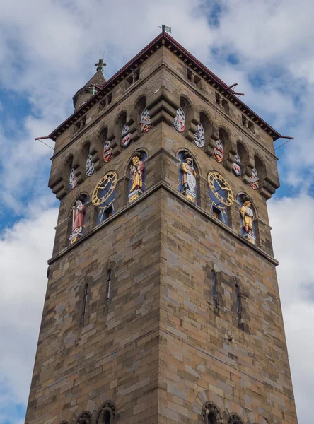 La torre del reloj del Castillo de Cardiff, Gales — Foto de Stock