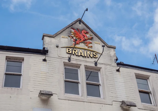 Exterior of Brains brewery — Stock Photo, Image