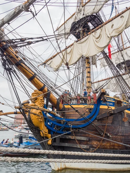 Bow of tall ship Gotheborg — Stock Photo, Image