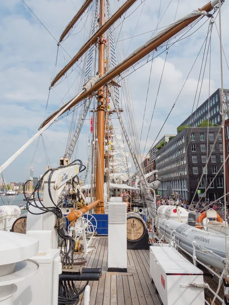 Portekizce uzun boylu Sagres yelken 2015 gemi. — Stok fotoğraf