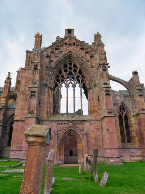 Melrose abbey, İskoçya