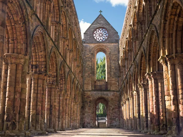 Jedburgh Abbey, Skottland – stockfoto