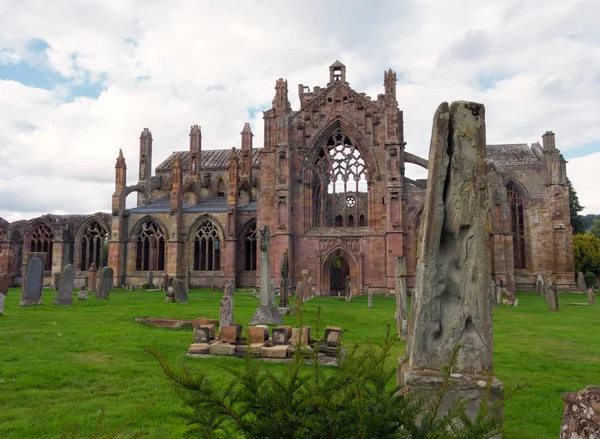 Melrose abbey, Skottland — Stockfoto