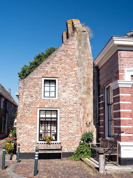 Half house in the historic town of Elburg — Stock Photo, Image