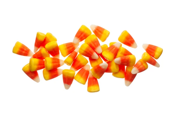 Halloween Candy Corns isolado no fundo branco — Fotografia de Stock