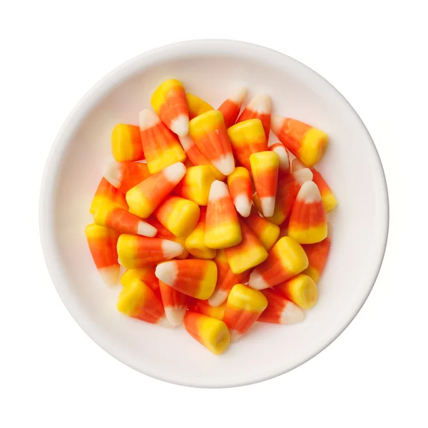 Halloween Candy Corns isolato su sfondo bianco — Foto Stock