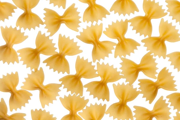 Pasta cruda italiana farfalle, pajarita, mariposa — Foto de Stock