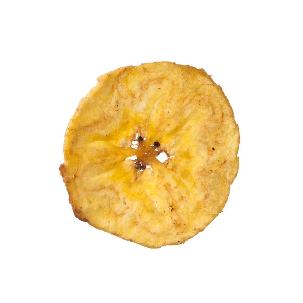 Platano plantain chip on white background — Stock Photo, Image