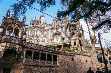 Lizbon 'daki sintra şatosu Quinta da regaleira