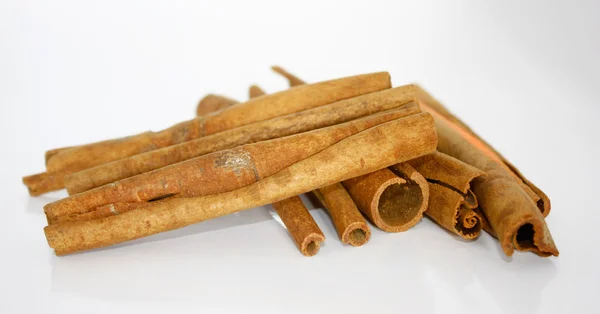 Cinnamon over white background — Stock Photo, Image