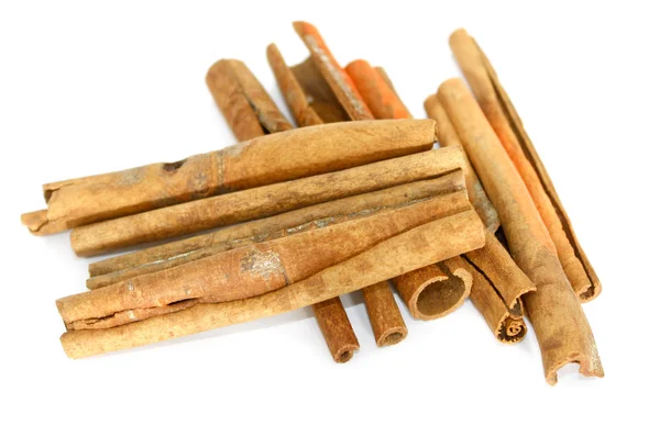 Cinnamon over white background — Stock Photo, Image