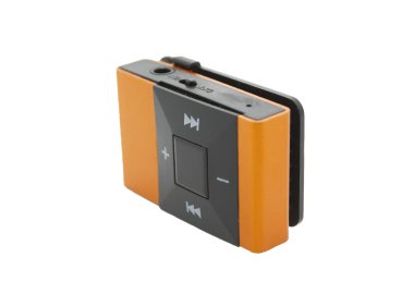 beyaz izole küçük mp3 çalar