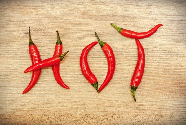 Hete chili pepers Rechtenvrije Stockafbeeldingen