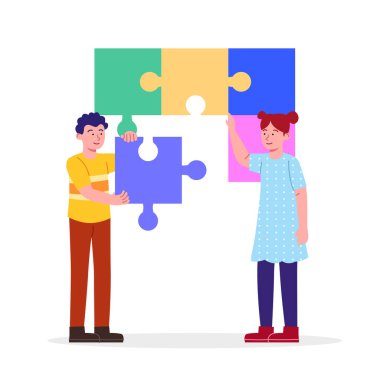 İşbirliği Çocuk Resimlerini Birleştirin