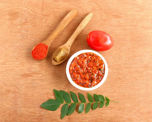 Comida india Tomate Chutney —  Fotos de Stock