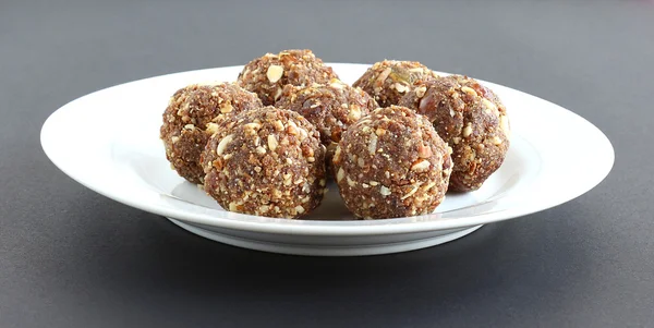 Indian Sweet Dish Dry Fruits and Nuts Laddu — Stock Photo, Image