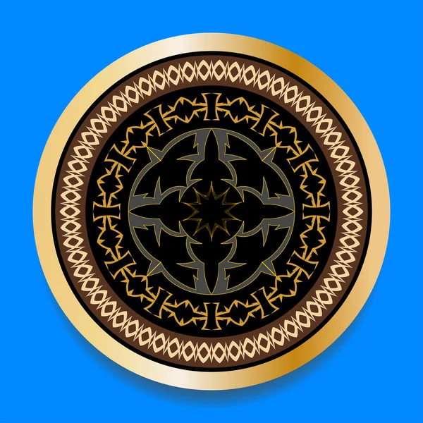 Ronde ornament patroon — Stockvector