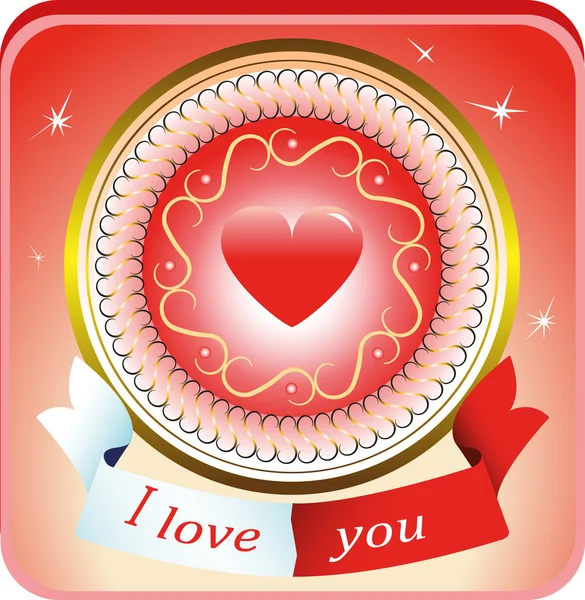 Ilustración de tarjetas de San Valentín — Vector de stock