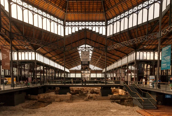 El Born market cultural centre, Barcelona, Cataluña, España Imagen de archivo