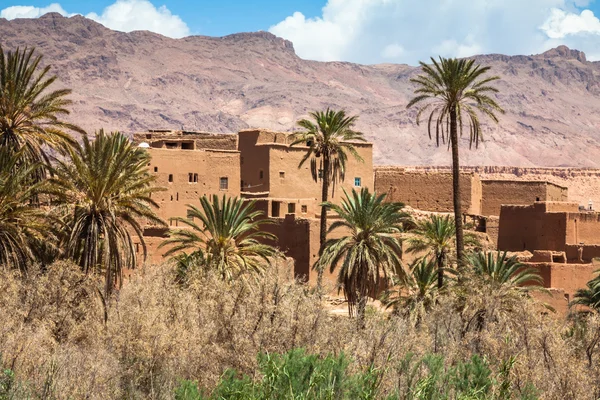Village de Tinerhir près de Georges Todra au Maroc — Photo